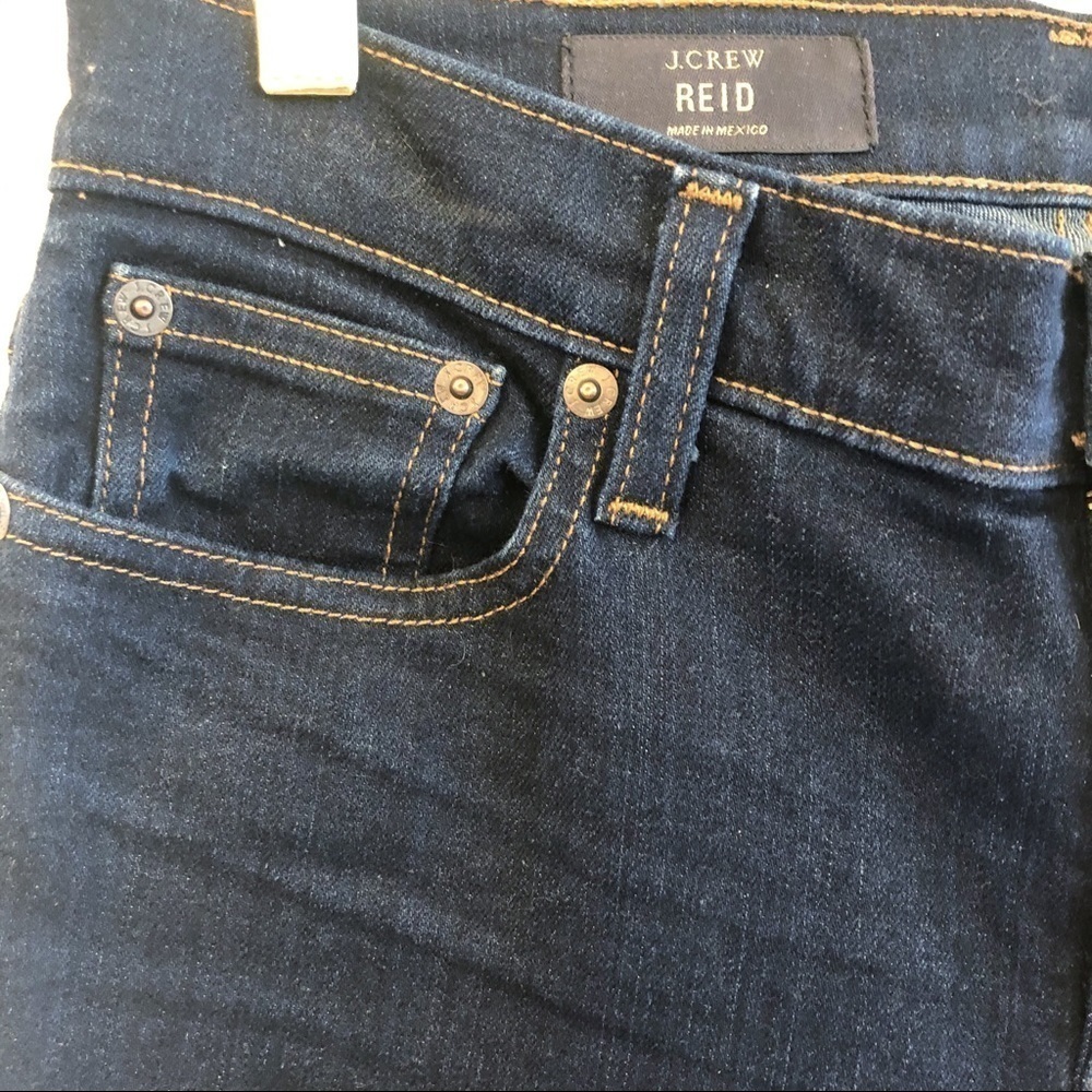 J. CREW NEW Reid Denim Dark Rinse Slim Fit Jeans Size 28 Tall - Picture 8 of 14